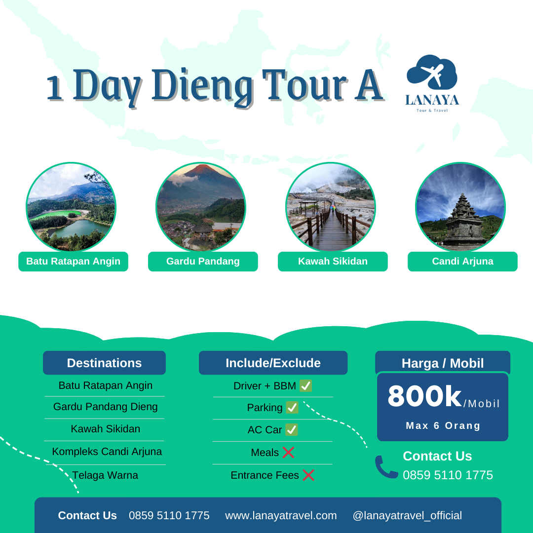 1 Day Dieng Tour